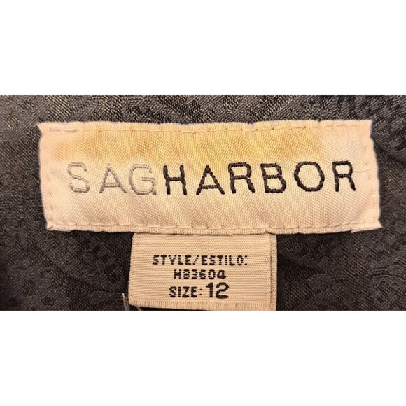 Sag Harbor Women’s  Size 12 Black Suit Jacket  Blazer - Picture 3 of 4